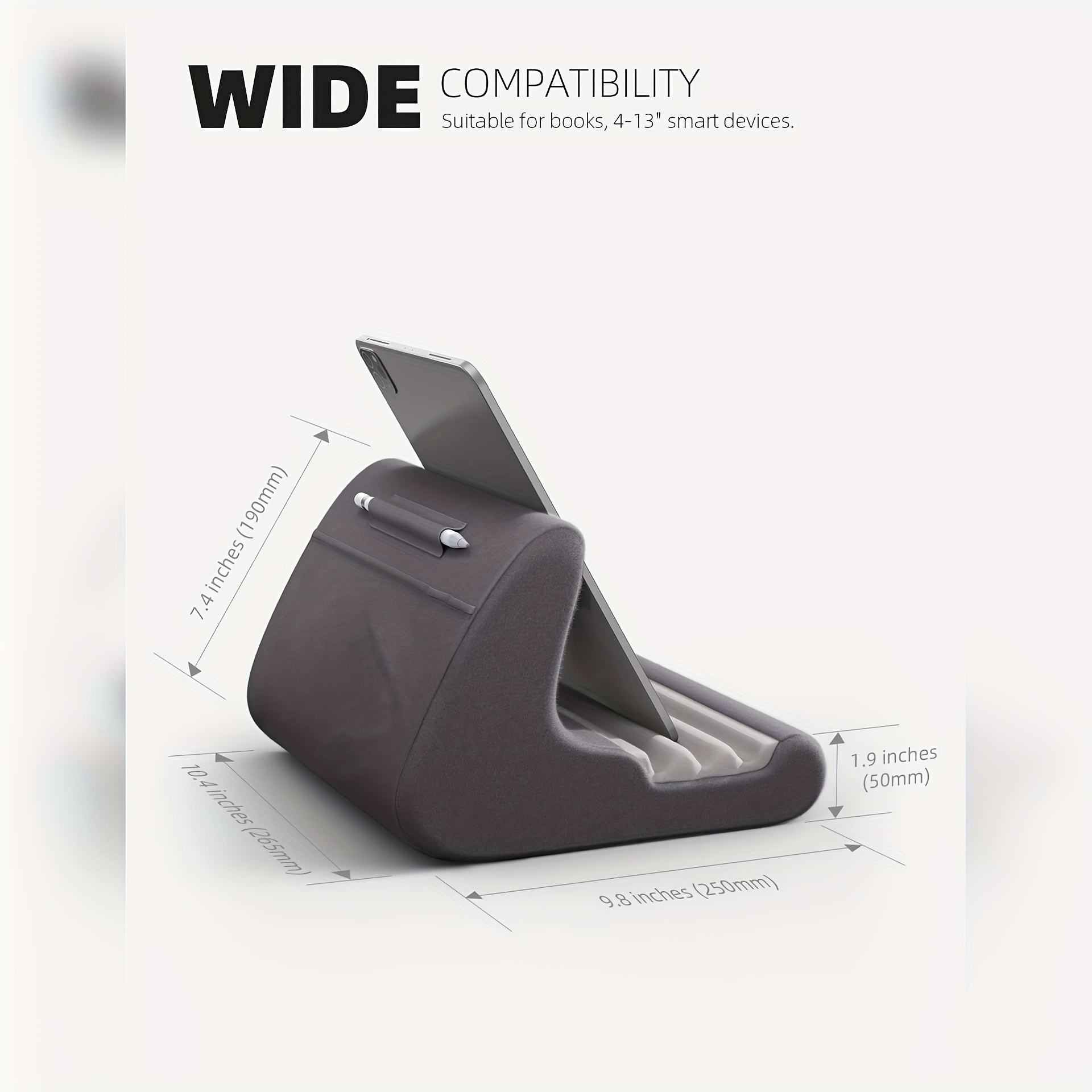 Tablet Stand, Tablet Pillow Holder Tablet Pad For Bed, Lap Tablet Dock  With Stylus Mount Pocket, For Air, Mini