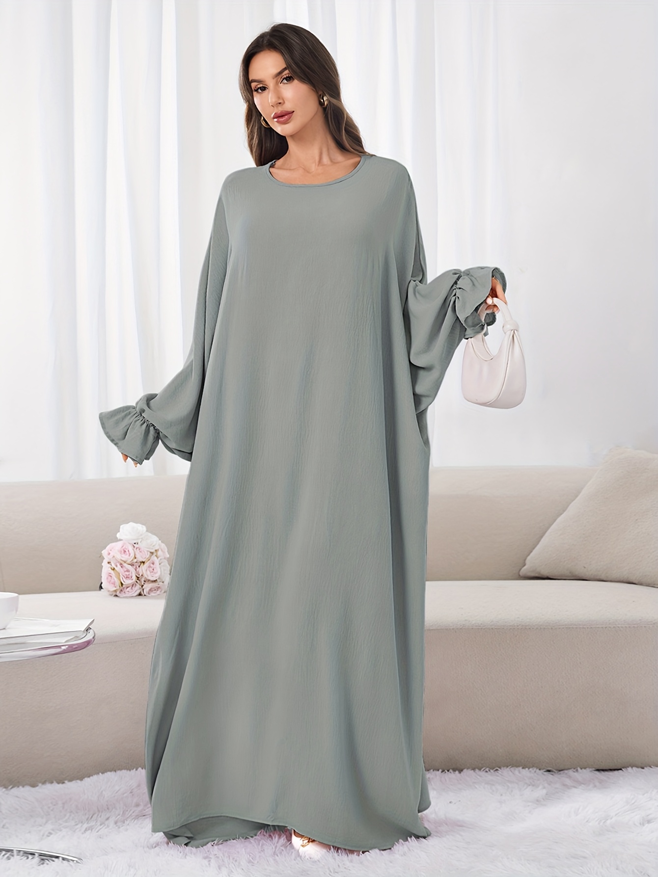 elegant hijab abaya set women comfortable breathable muslim - Temu Bahrain