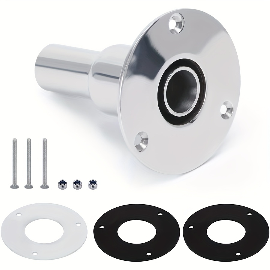 E-shop 24 mm/0,94" 316 Edelstahl Durchbohr-Abgasrohr Außenhautteil für Luft-Dieselheizung für Diesel-Standheizungen für Boot, Marine, Auto, LKW