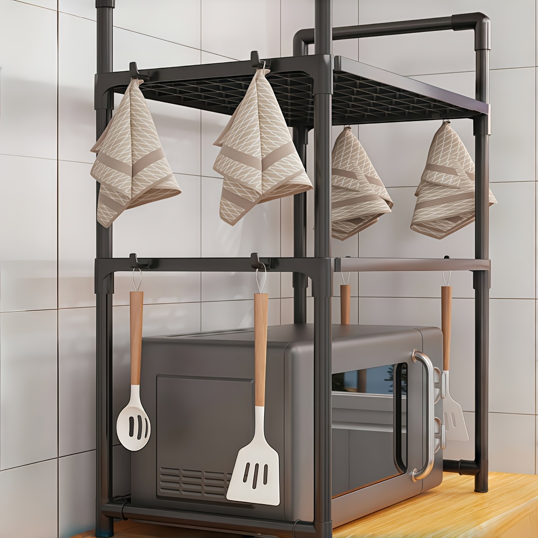 kitchen multifunctional utility shelf 2 tier 3 tier shelf great for microwave and oven open spice organizer kitchen organizer utility racks Product details 6