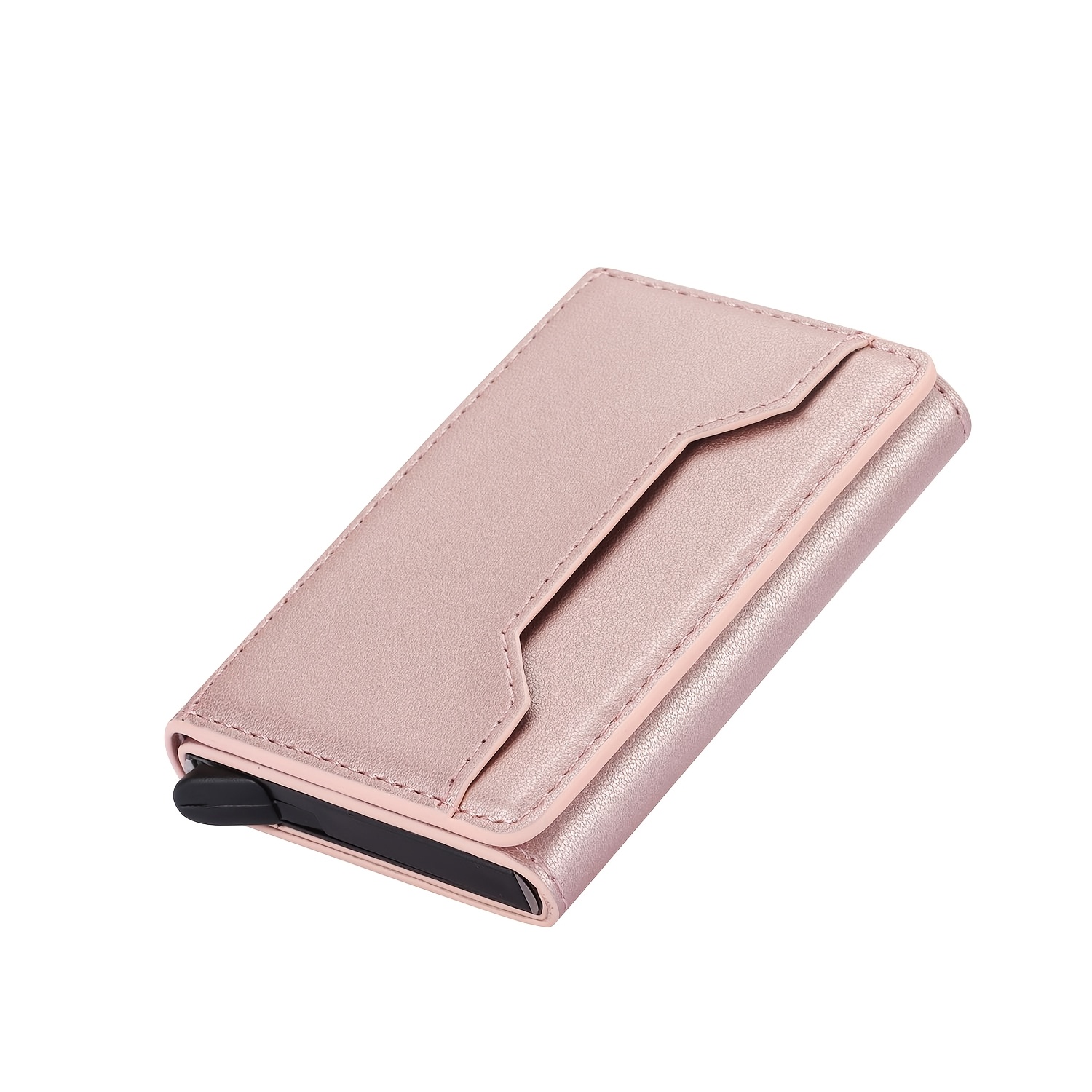 Image of Fashion Women' Pop-up Credit Card Holder Men's Flip Anti-theft Rfid Magnetic Aluminum Card Box Protect Your Card