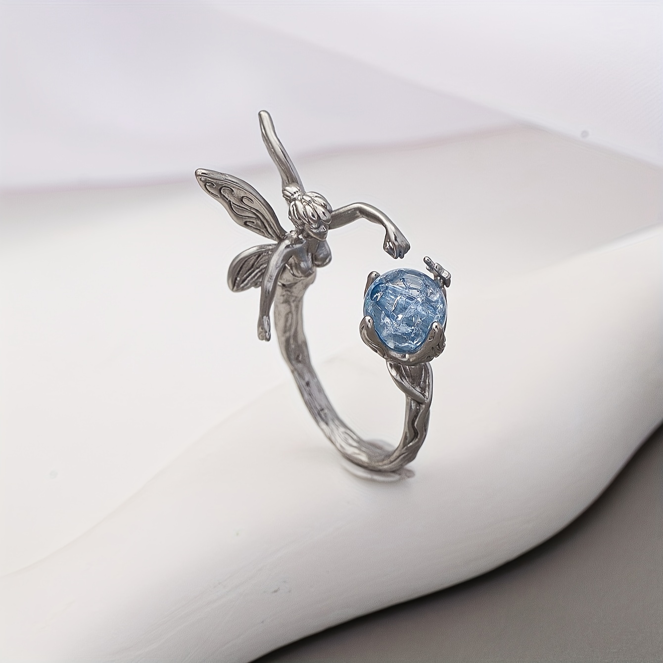 Minimalist Retro Pixie Ring, Magical Design