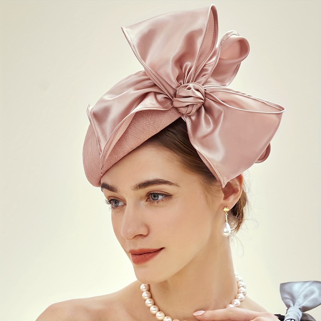 fascinator hat women tea party derby hat mesh cocktail - Temu display picture 3