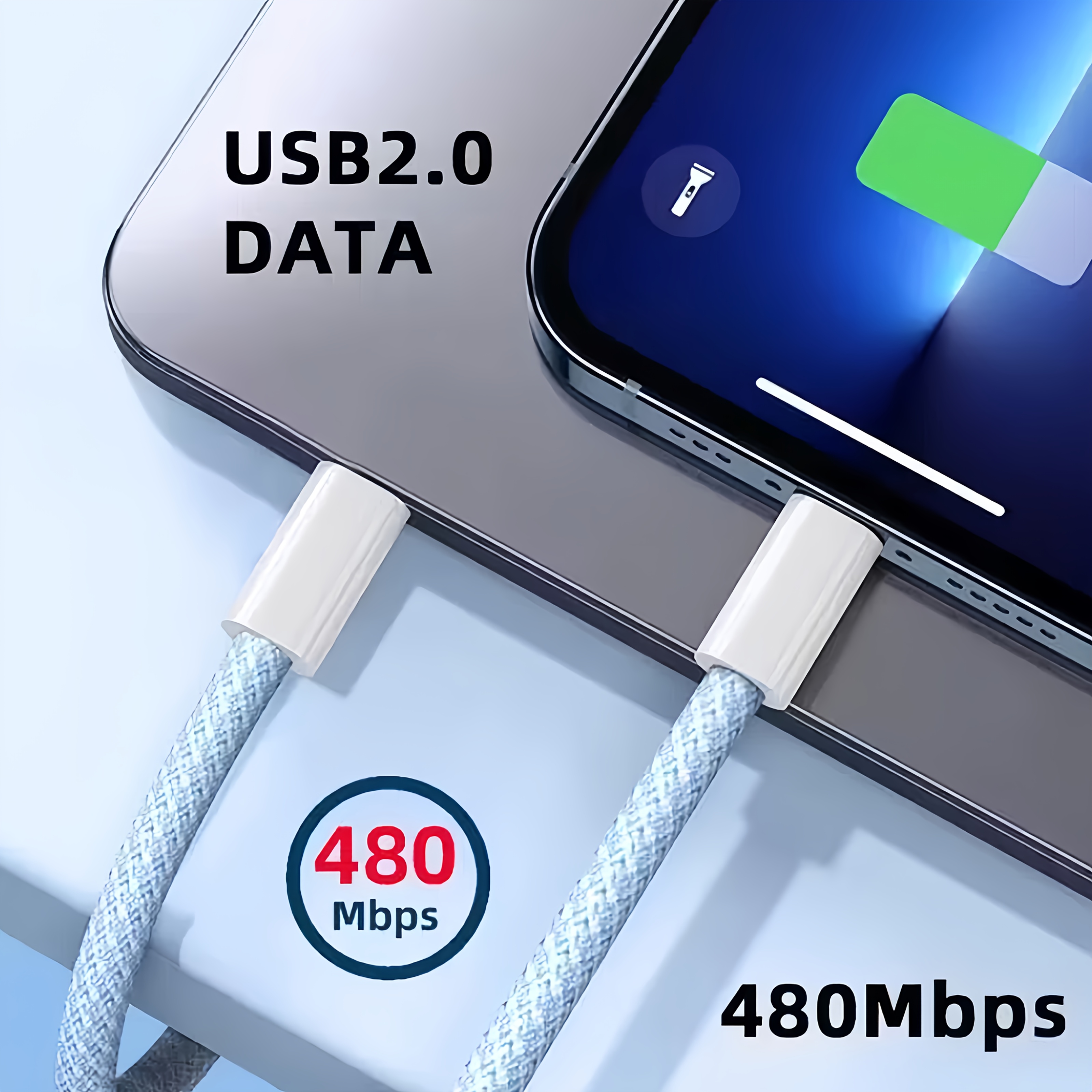 Cablu USB-C la USB-C pentru Încărcare Rapidă, Fast Charge, Transfer Date [1]