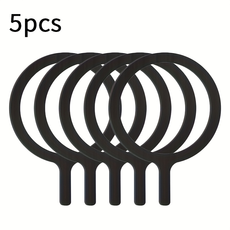 5pcs Magnetic Patch, Magnetic Phone Holder With Circular Back Sticker, Magnetic Wireless Charger Metal Plate Magnetic Patch