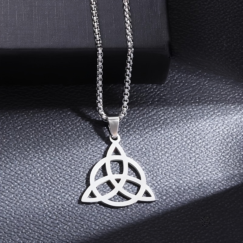 TEMU Collana con ciondolo a nodo , stile casual, , un regalo di gioielleria in stile religioso per , adatta per l'uso e come regalo per le feste,