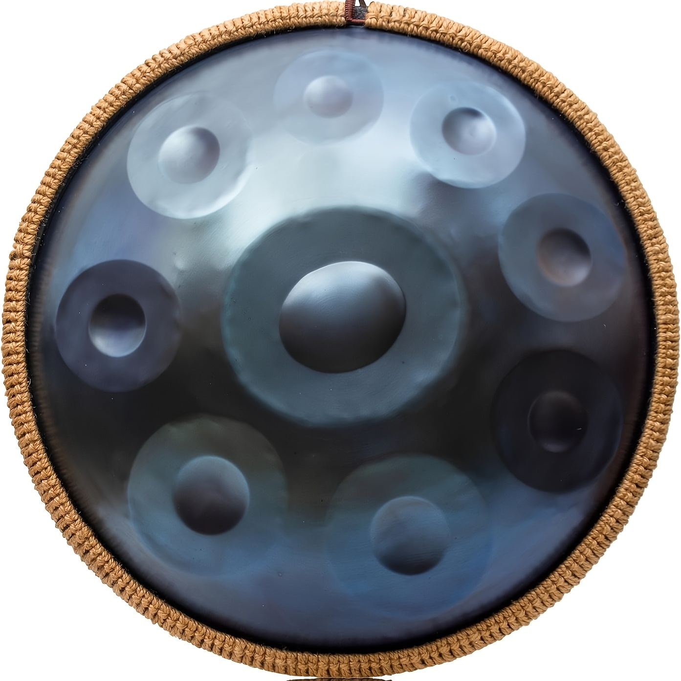 9-tone Handpan Drum, 18 Inches / 45.7 Cm, G Steel Drum, Includes Soft Bag, Ideal For Sound , Meditation, And Yoga, Blue Color