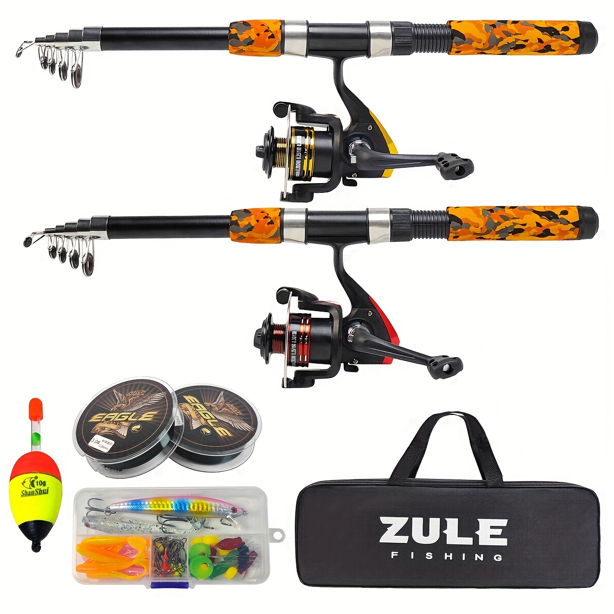 fishing rod 6 8ft telescopic fishing rods set spinning rod - Temu Oman
