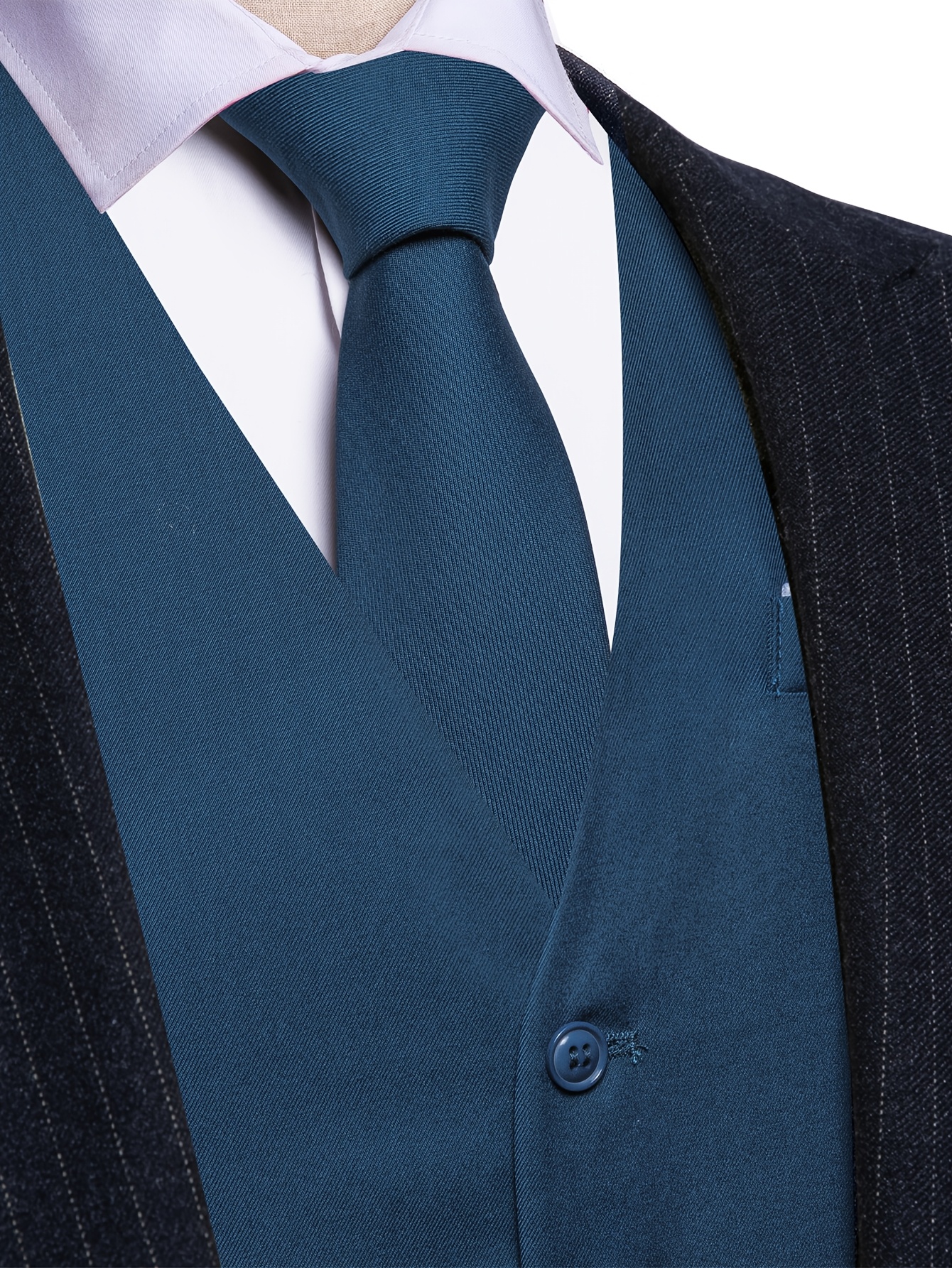 mens 2pcs vest tie set formal wear featuring a stylish - Temu Saudi Arabia