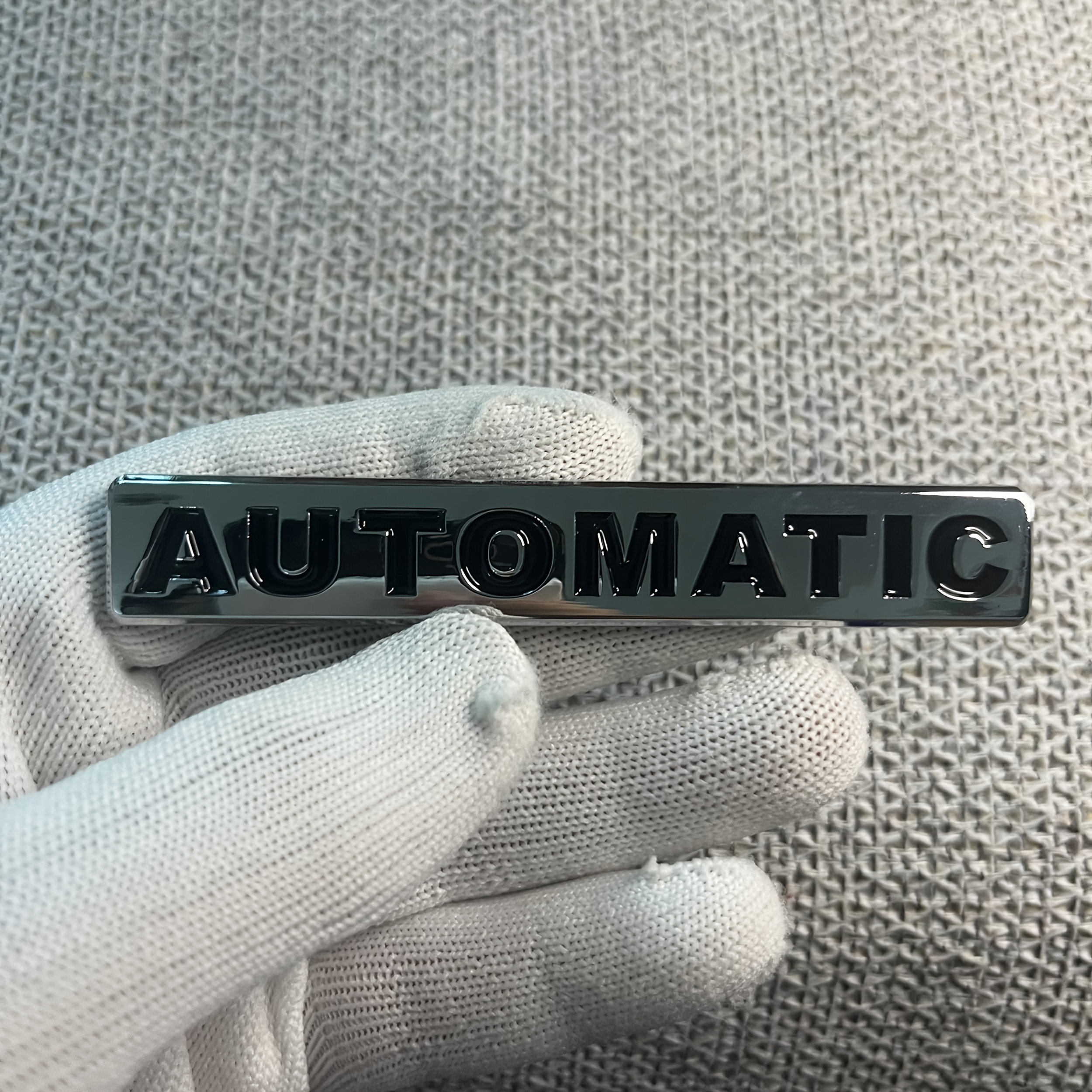 TEMU 1pc Metal Emblem, Automatic Letter Badge - Durable Vehicle Modification Accessory For Aesthetics & Compatibility With Multiple Cars; Stylish And