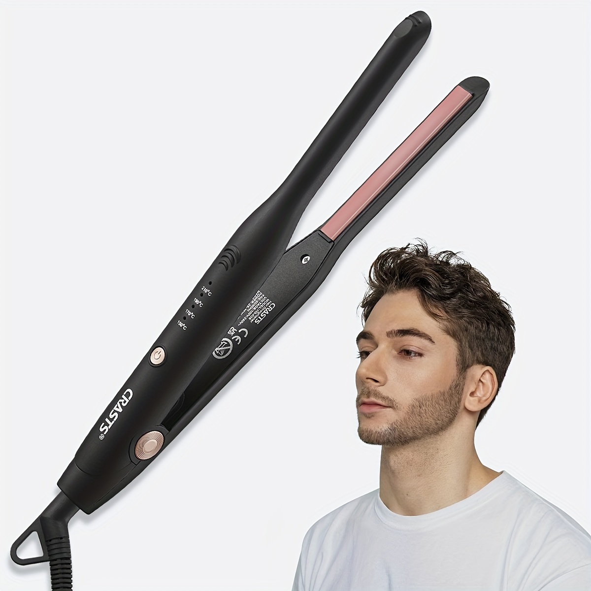 

Hair Curling Rod, 4-temperature Settings, Hair Straightener & Curling Iron For Men And Women