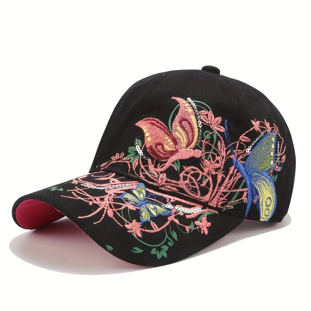 

Women' Embroidered Baseball Cap, Summer Sun Protection Hat, Outdoor Cycling Sports Casual Uv Protection Cap
