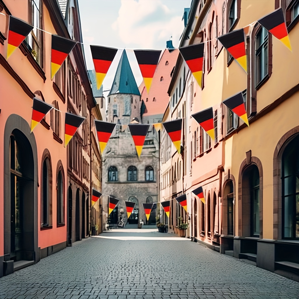 german flag german   flag pennant banner decoration outdoor indoor party hanging flag
