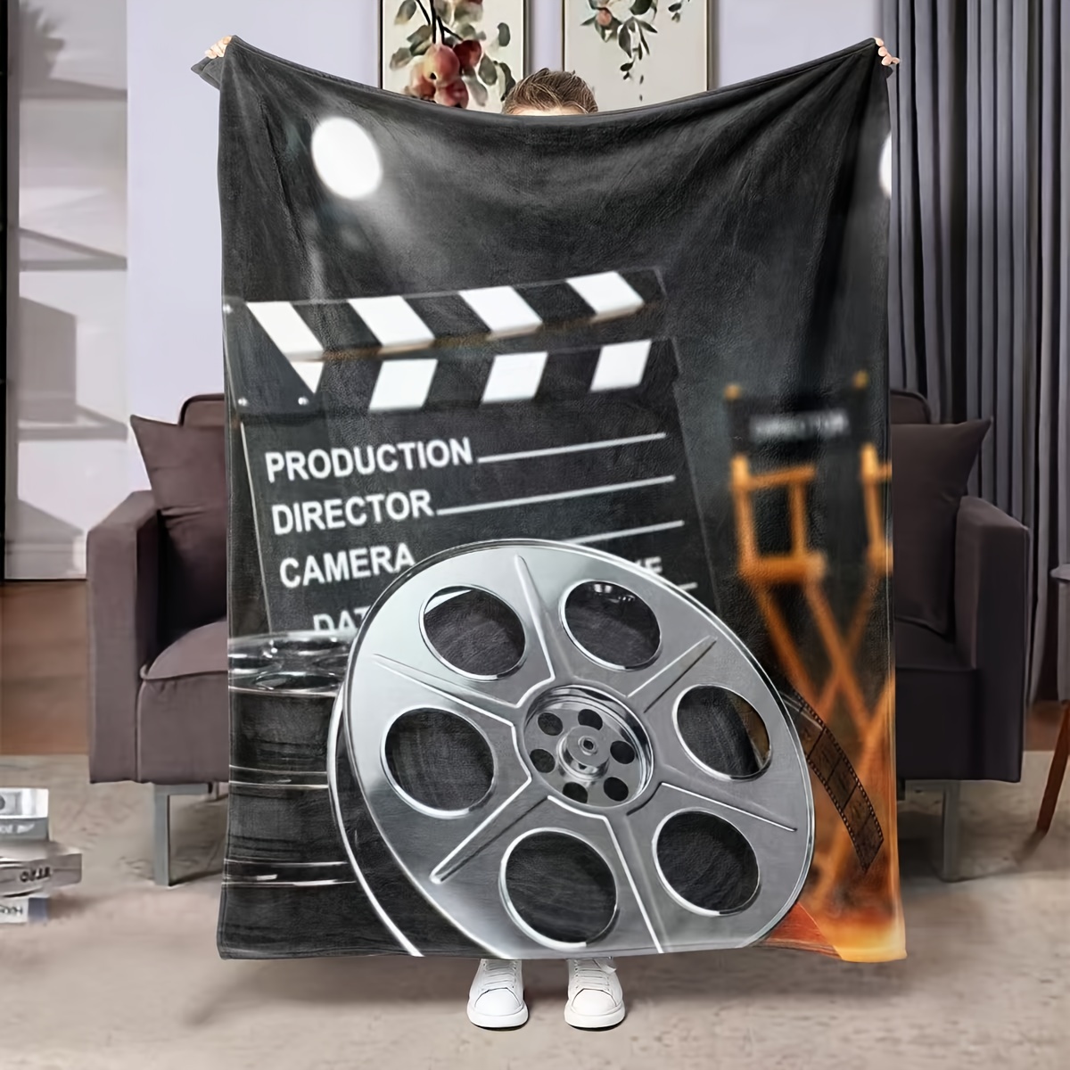 

's : & Flannel Blanket Film - For , Bed, | |