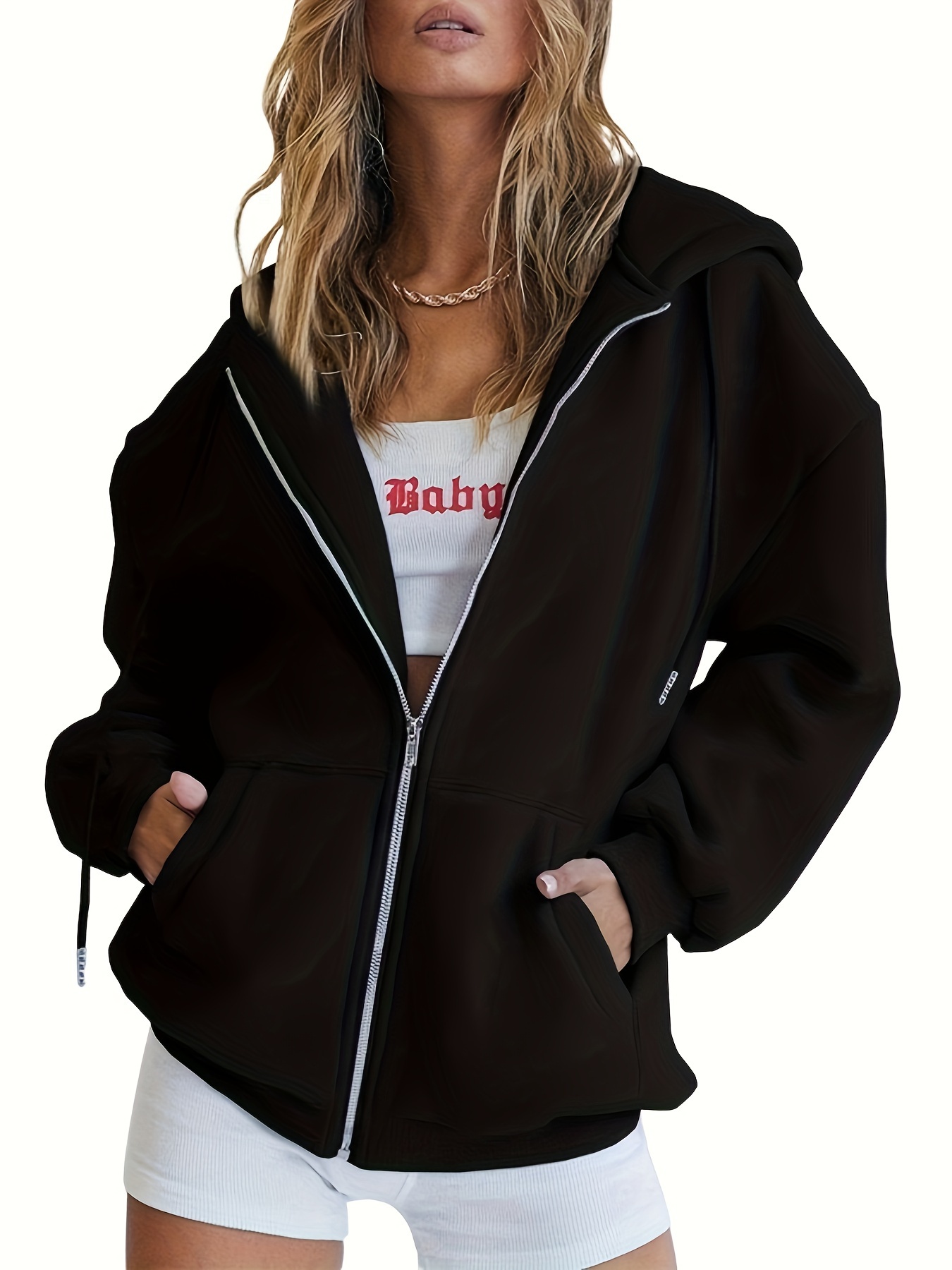 zip up hoodie sold on Temu United States