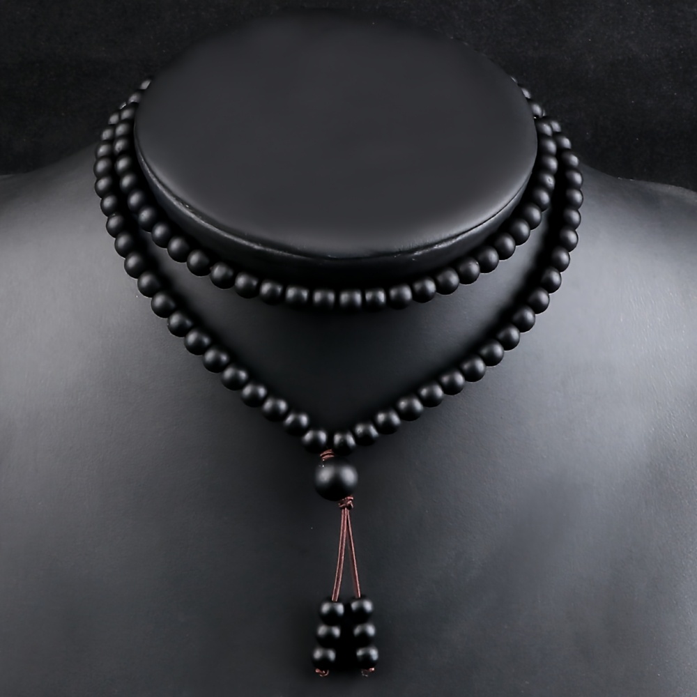108 Bead Natural Stone Beaded Necklace