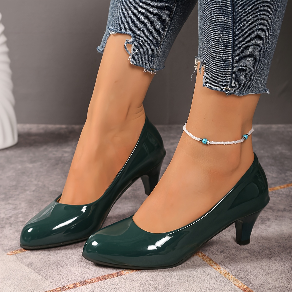 escarpins rose vif femmes à bout Temu Switzerland