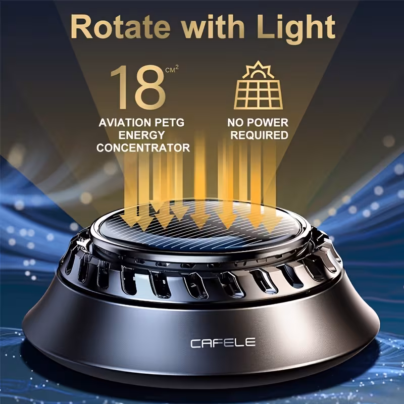 solar powered rotating car diffuser high end air freshener center console ornament car fragrance diffuser fragrance not included Product details 0
