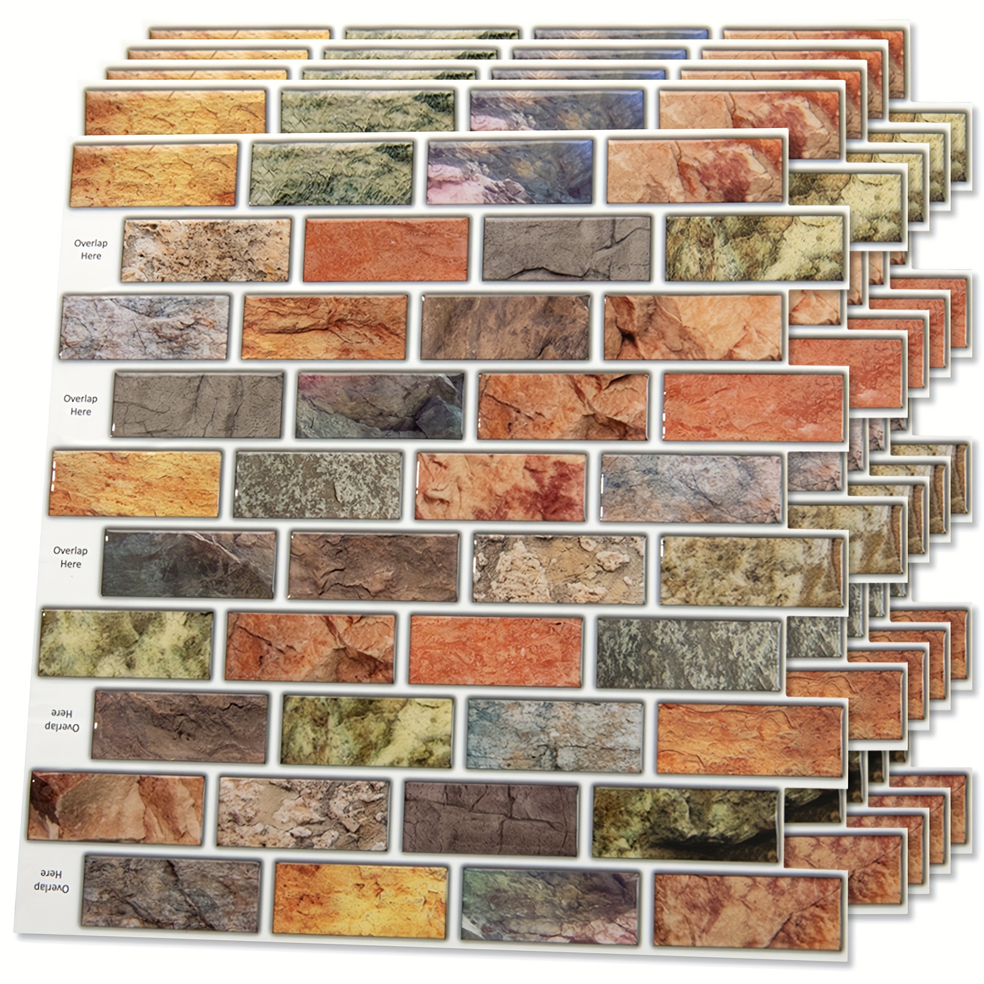 

Art3d 10- 12 In. X 12 In. Peel And Backsplash , 10 Sq Ft/