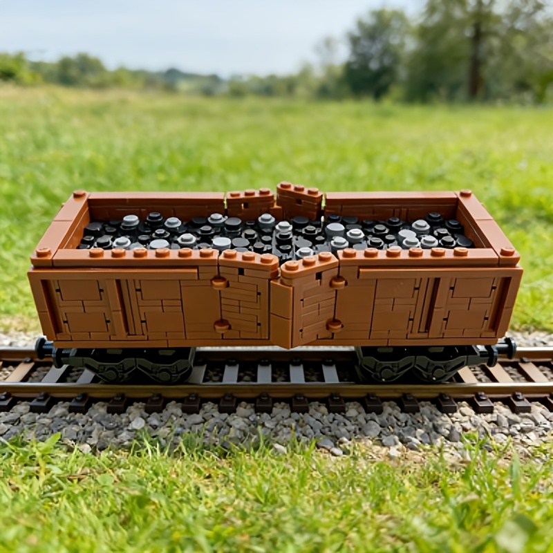 239pcs Coal Transport Carriages ABS Building Blocks for Urban Scenes