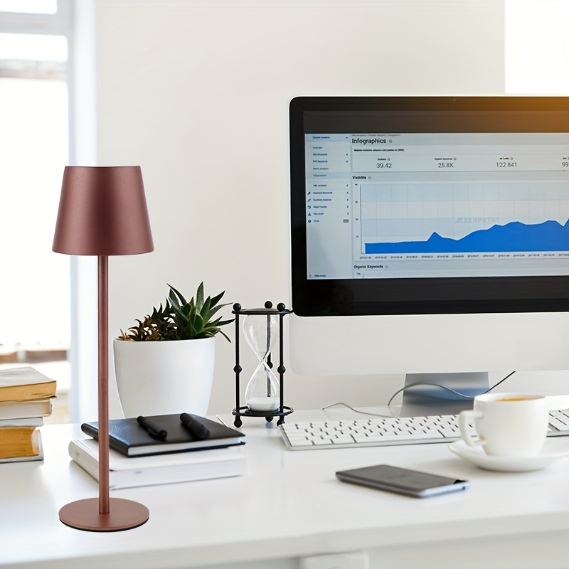 Portable LED Dimmable Desk Lamp, Touch-Sensitive Night Light