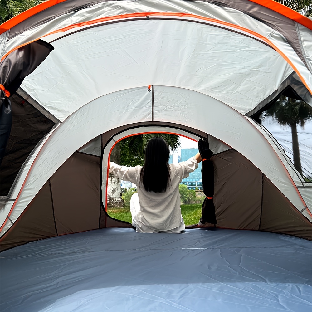 A quick pop-up tent, camping tent, 2 doors and 2 windows, family tent, hiking tent, beach tent, fishing tent, travel essential tent, suitable for camping hiking and traveling, Christmas gifts