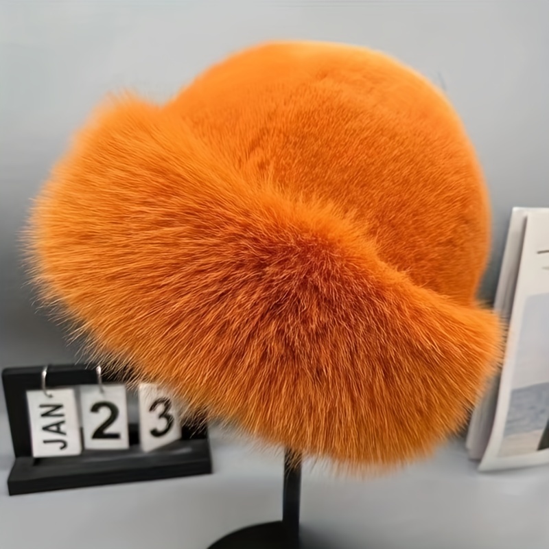 new stylish autumn winter plush mongolian hat thickened warm