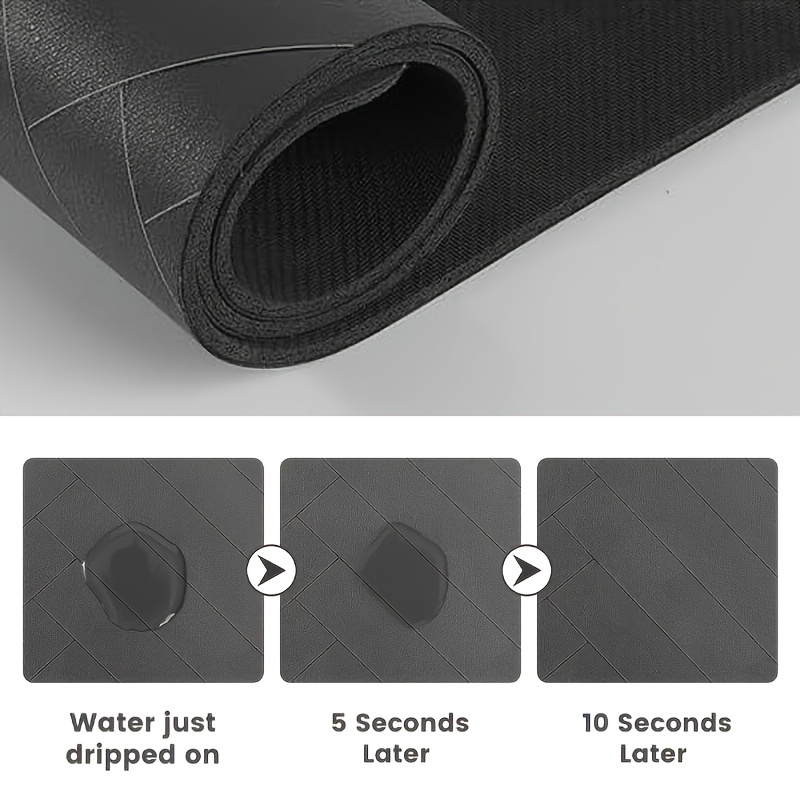 geometric paw print dog food mat non slip quick absorbing pet bowl mat rectangular design suitable for small to medium dogs durable pet accessory Product details 9