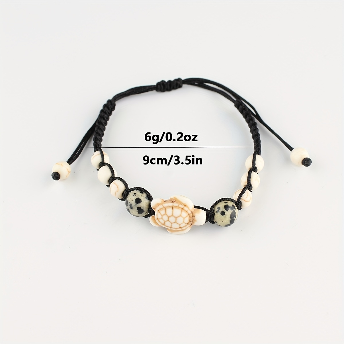 Bohemian Turtle Shell & Agate Beaded Bracelet, Nature Inspired