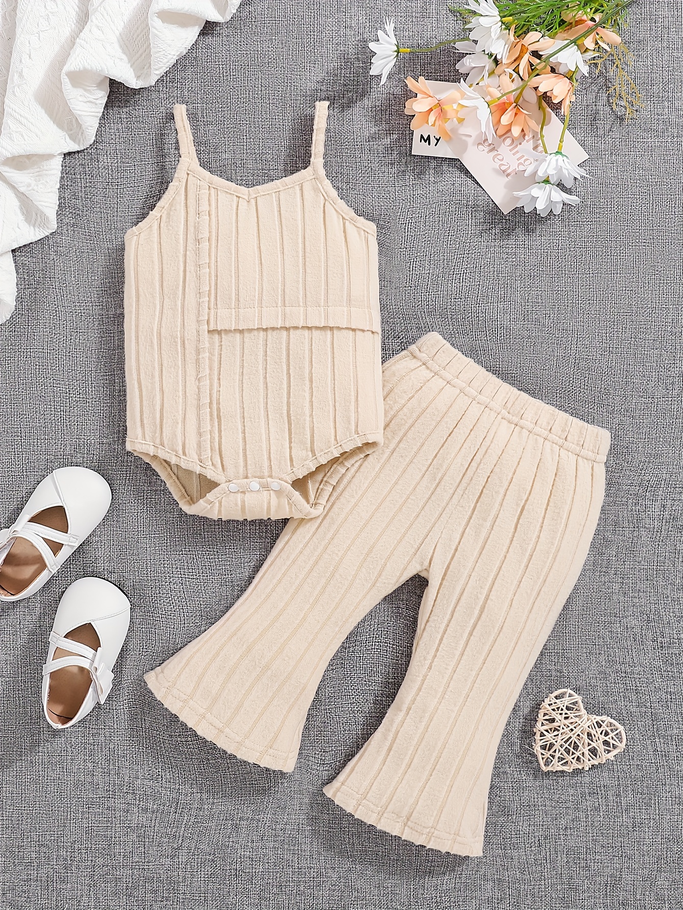 タンクトップロンパース 70セット 明る 