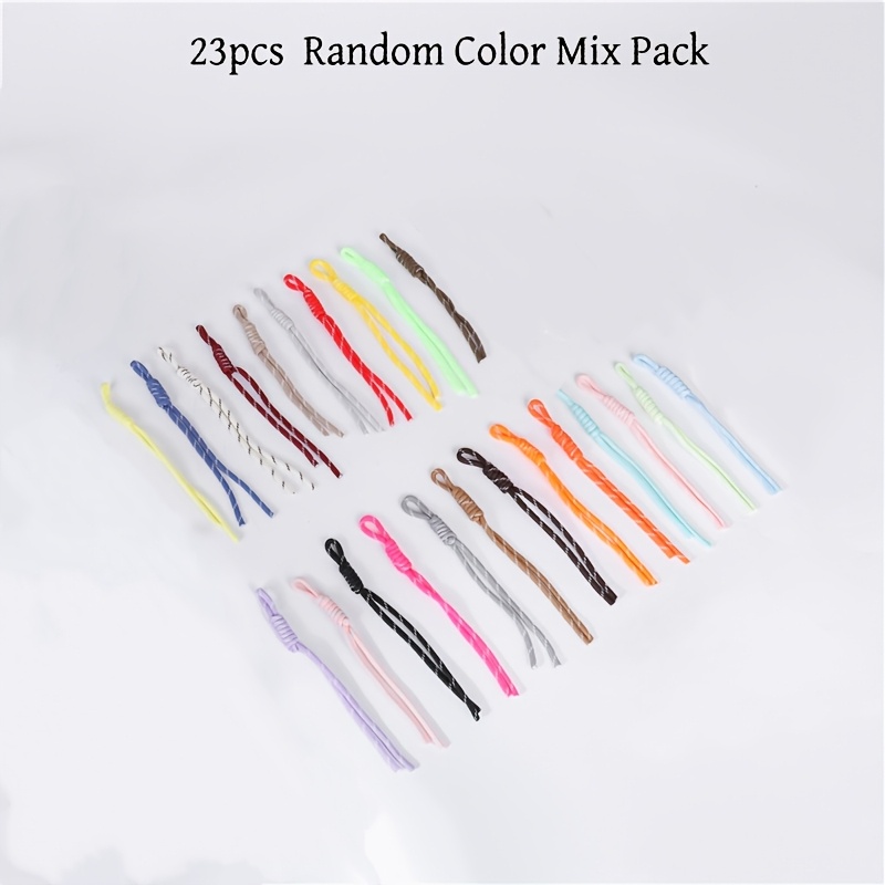 TEMU Kit de fabrication de porte-clés en corde tressée tissée à , 31 couleurs vibrantes – 7/13/23 pièces de cordon de lanière avec détails de nœuds à