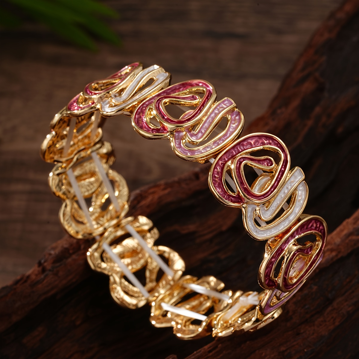 Women's Boho Minimalist Elastic Zinc Alloy Bracelet