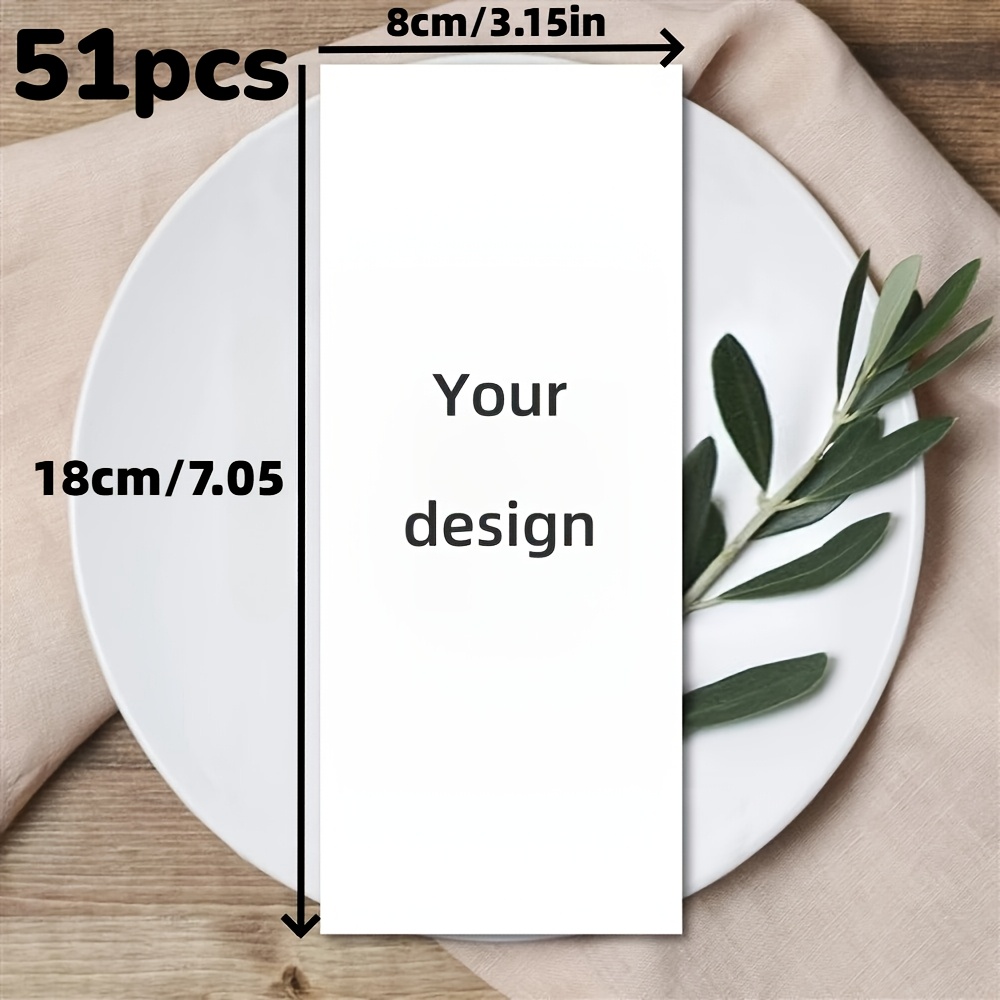 TEMU Biglietti di menu personalizzati, segnaposto, per feste di matrimonio, biglietti di /ringraziamento, menu di personalizzati dalle tue immagini,