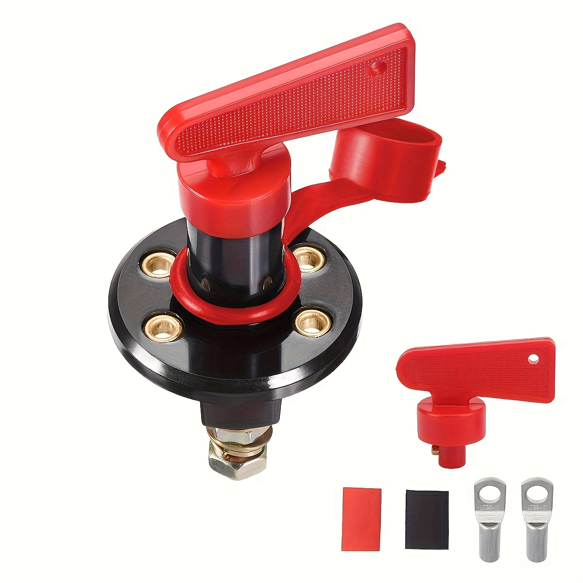 Battery Disconnect Switch With Keys, Battery Kill Switch For Marine Boat Rv Atv Car Vehicle, Switch