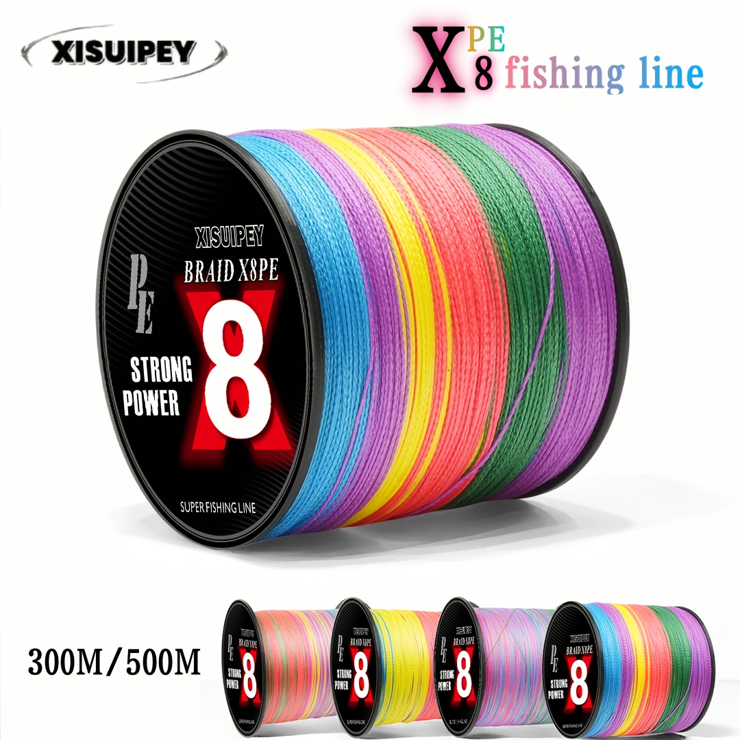 21x braided fishing line, 300 meters/328 yards, 21 strands, wear
