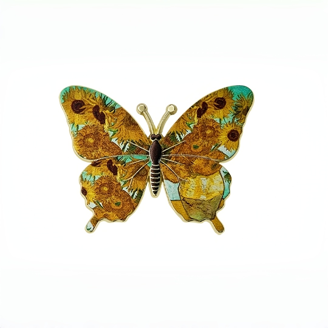 Butterfly Enamel Brooch Pin, Decorative Fashion Accessory
