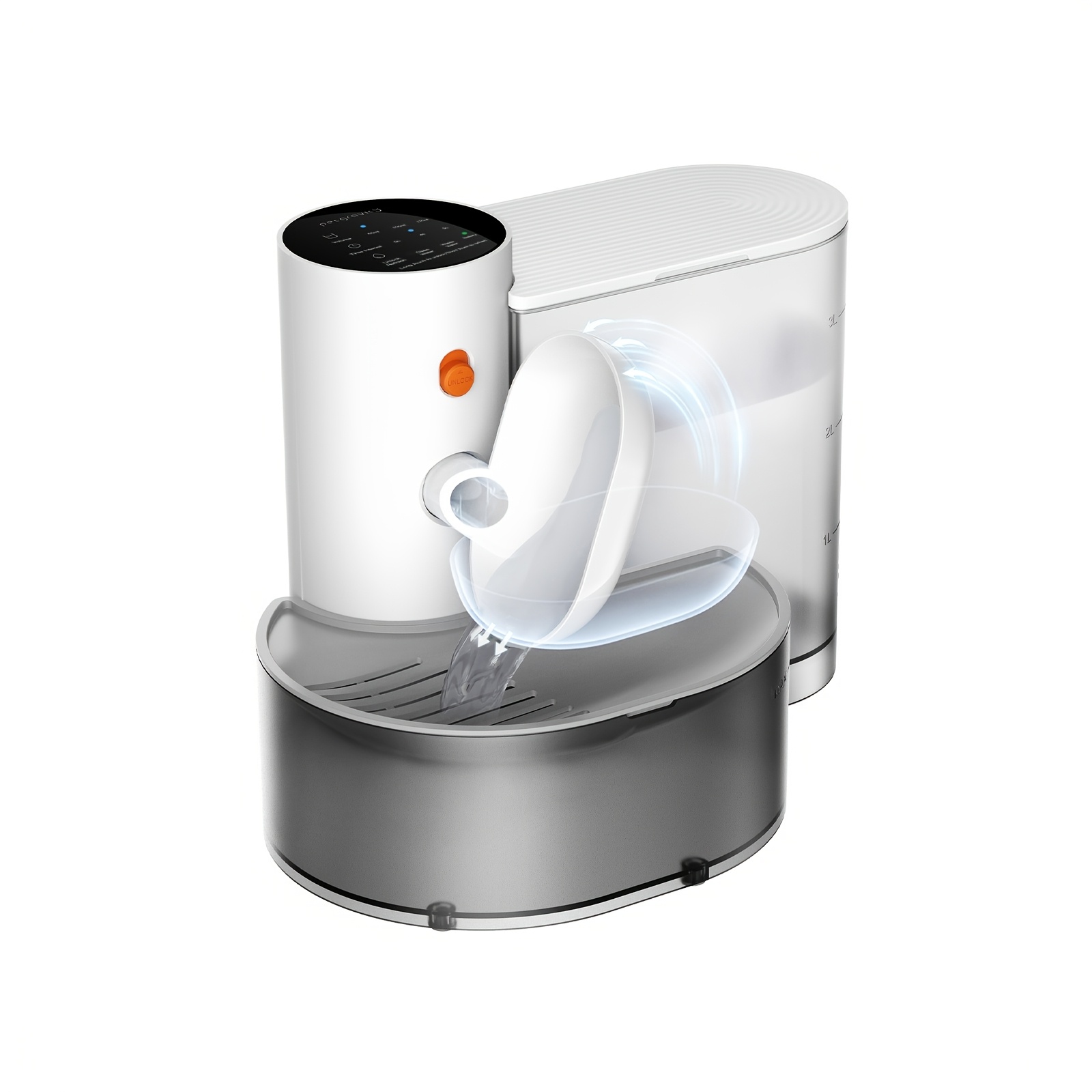 Intelligent Pet Water Dispenser, No Filtering, Wireless Cat Water Dispenser, 3.5 /1180z Large Capacity, Automatic Cat Water Dispenser, Rechargeable Pet Water Dispenser, With Anti-accidental Touch Mode