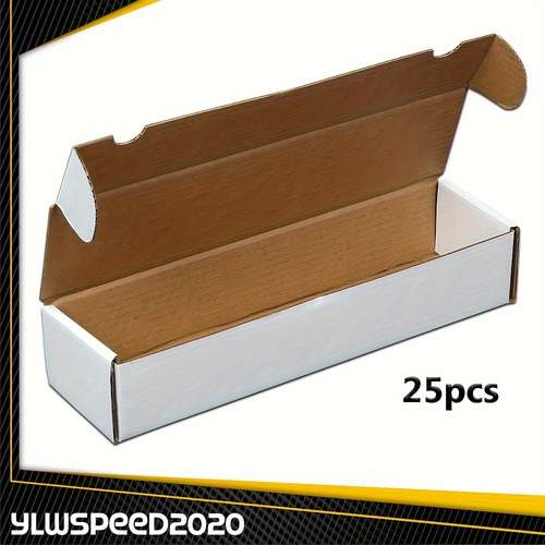BCW Card Storage BCW 50ct Graded Card Storage Box - Holds 30 Graded Cards Or 100 Toploaders, White Corrugated BCW Card Storage Box For PSA/BGS BCW Card Storage BCW 50ct Graded Card Storage Box - Holds 30 Graded Cards Or 100 Toploaders, White Corrugated BCW Card Storage Box For PSA/BGS