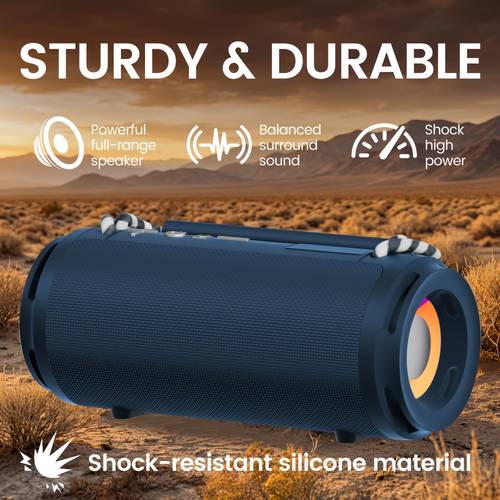 bluetooth speaker wireless speaker high quality portable audio with rgb built in carry strap and rechargeable battery for sports home party valentines day anniversary gifts outdoors camping christmas
