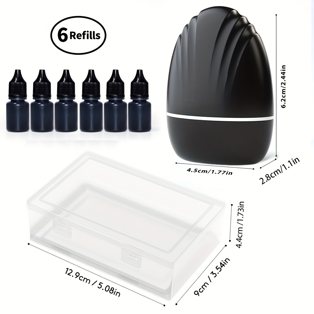 Upgraded Wide Privacy Roller Seal To Easily Cover Delivery Slips And Protect . Optional + 3/6 Bottles Of Ink Set (ink With Bottle Cap For Repeated Use) Storage Box