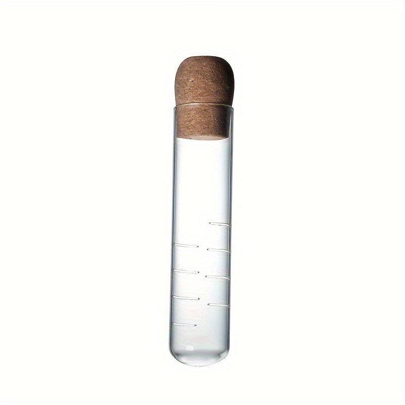 TEMU Glass Tea Infuser Empty Bottle Mini Transparent Tea Strainer Cork Glass Bottle Tube Brewing Test Tube Kitchen Tools