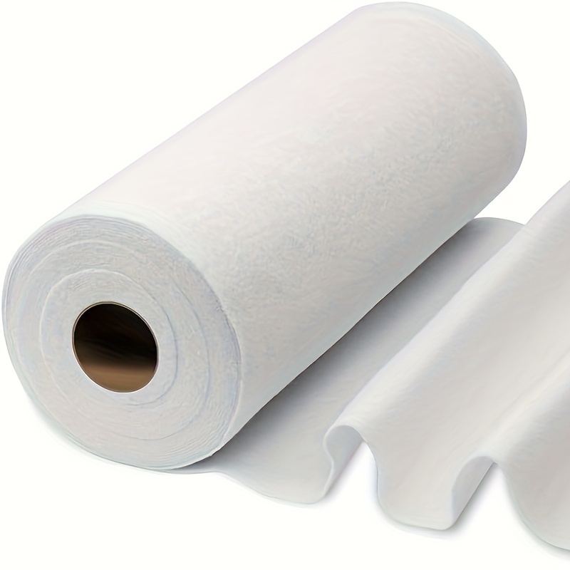 

Medium-weight White Iron-on Non-woven Fabric Liner, 11.6" X 30 Yards - Polyester Single-sided Interfacing For Diy Crafts & Sewing Supplies