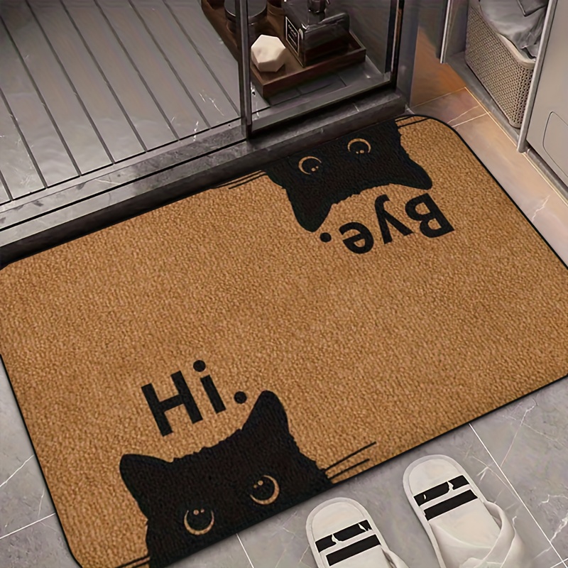 TEMU 1pc, Welcome And Farewell Doormat: Design Doormat- Add A Atmosphere, Indoor/outdoor Bedrooms, Laundry Rooms, Kitchens And Entrance . Entrance