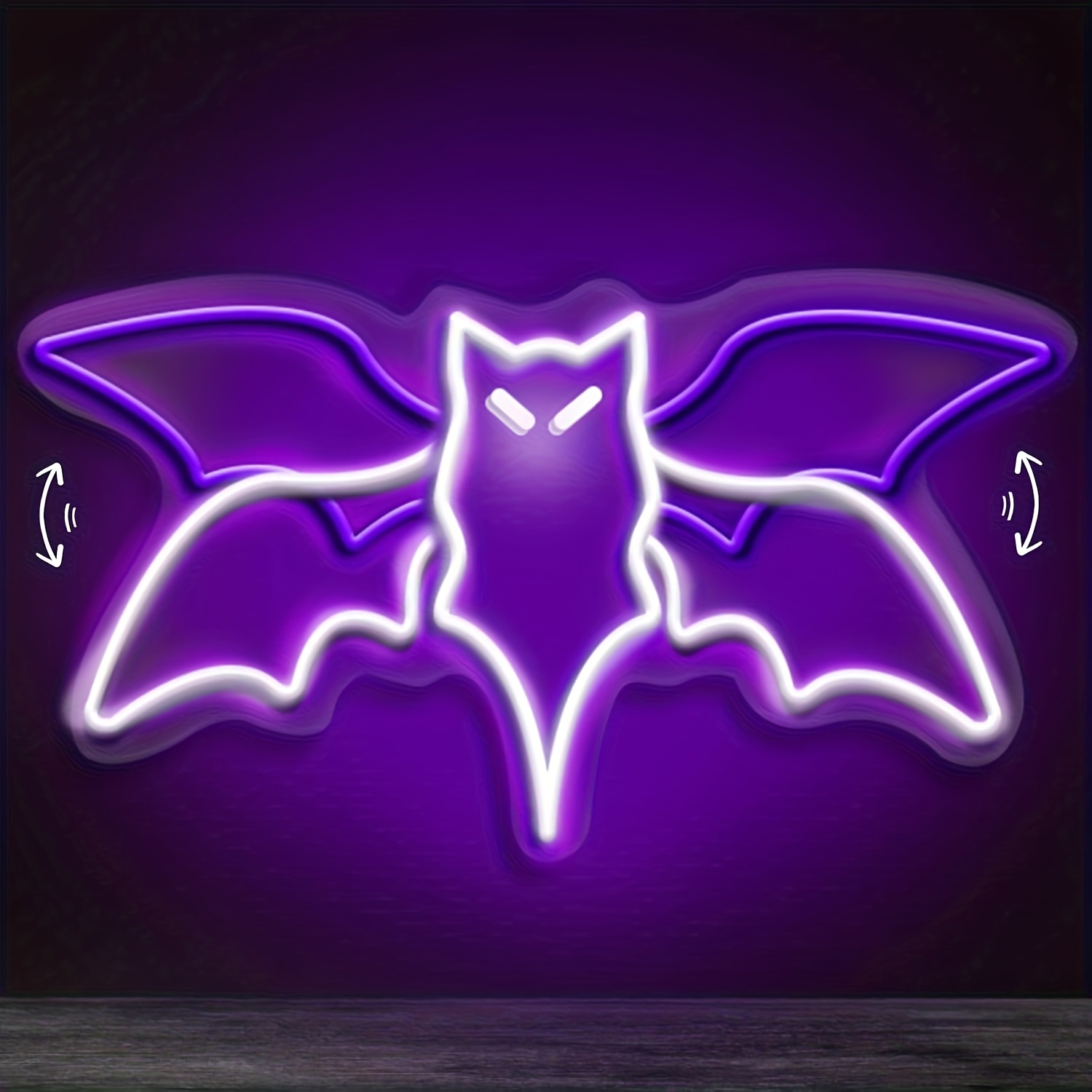 Insegna al neon a LED Welcome Foolish Mortals, decorazione da parete