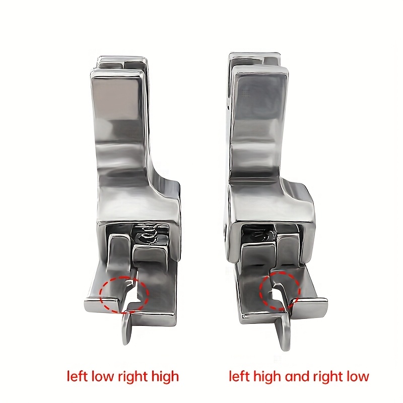 Image of 2pcs Of Industrial Sewing Machine Additions, Concealed Seam Presser Foot For Flatbed Sewing, And Waistband Presser Foot