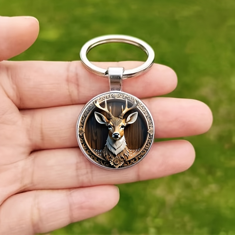 Fashion Deer Head Keychain - Perfect Gift For Halloween, Christmas And Events