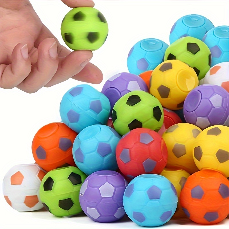 

15 Pcs Mini Fidget Spinner Soccer Balls: Kids' Party Favors, Classroom Toys, And Holiday Gifts (random Colors)