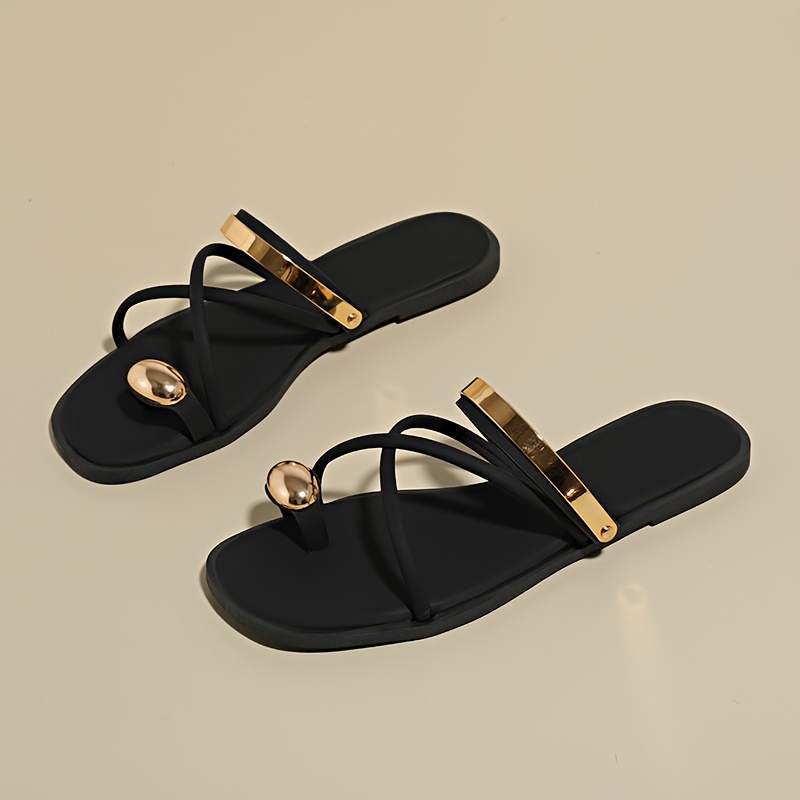 TEMU Sandalias para Mujer, Estilo Casual, con Tacón y Correa Delgada en la Parte Superior, Diseño Moderno y
