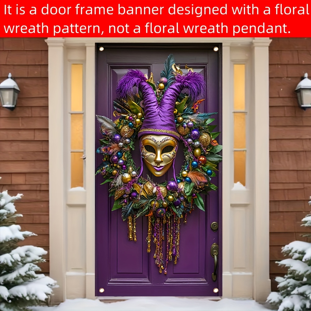 

1pc Traditional Style Polyester 2d Hello Carnival Door Frame Banner, 35.4x70.8 Inches, Hanging Background Sign For Indoor & Outdoor Party Decor, Photo Booth Prop, No Electricity Needed