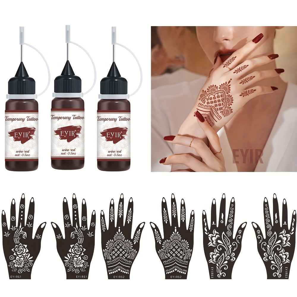 97 Coole Tattoo-Schablonen Zum Selbstgestalten – Wasserfest, Wiederverwendbar, Für Party, Cosplay & Schule